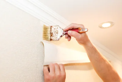 Pose de papier peint à Fontvieille — revêtements muraux et toiles de verre